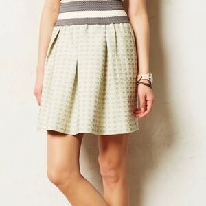 ANTHROPOLOGIE MAEVE SEREN JACQUARD POLKA DOT SKIRT GI SZ SMALL CAREER EVERYDAY